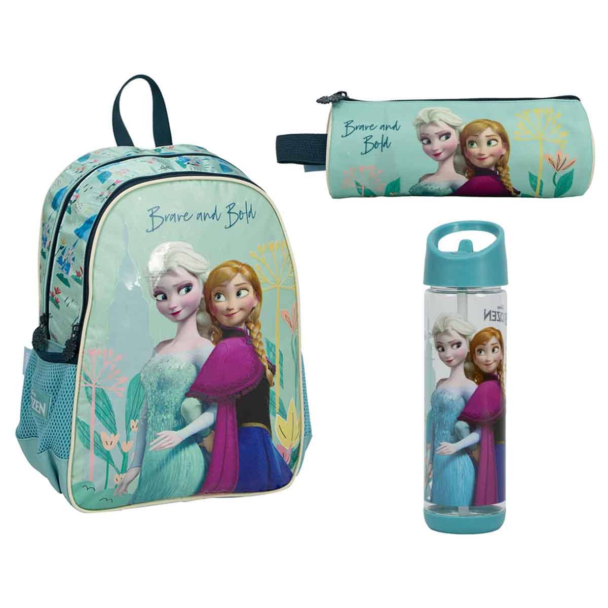 Sunce BTS Frozen Backpack with Pencil Case & Water Bottle Combo Pack