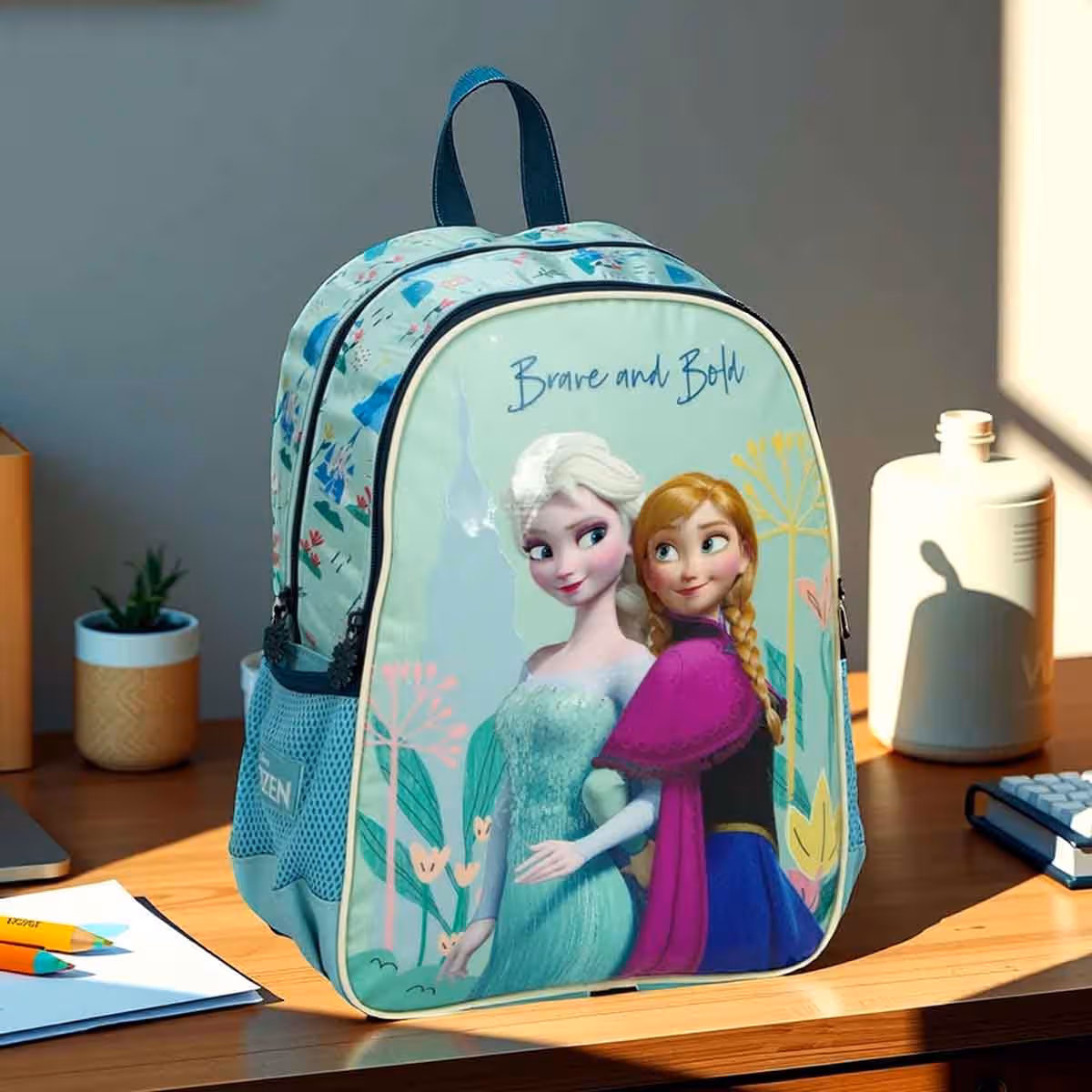 Sunce BTS Frozen Backpack with Pencil Case & Water Bottle Combo Pack