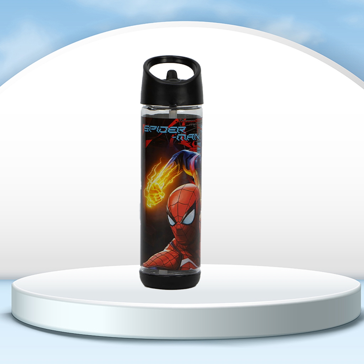سنس بي تي اس زجاجة ماء بلاستيكية مارفل سبايدر مان للجنسين، 3-4 سنوات