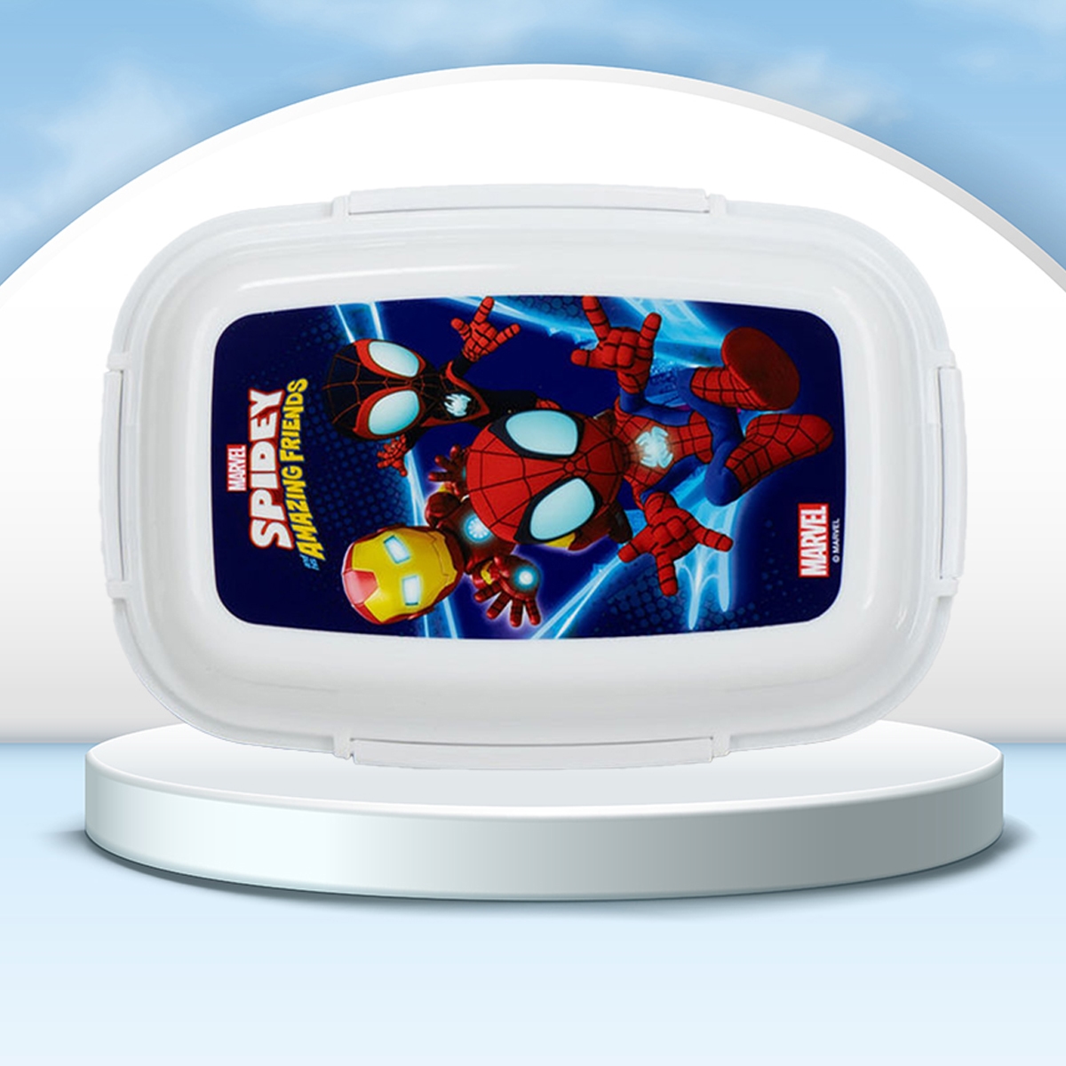 سنس بي تي اس علبة غداء سبايدي آند فريندز للجنسين، 3-4 سنوات