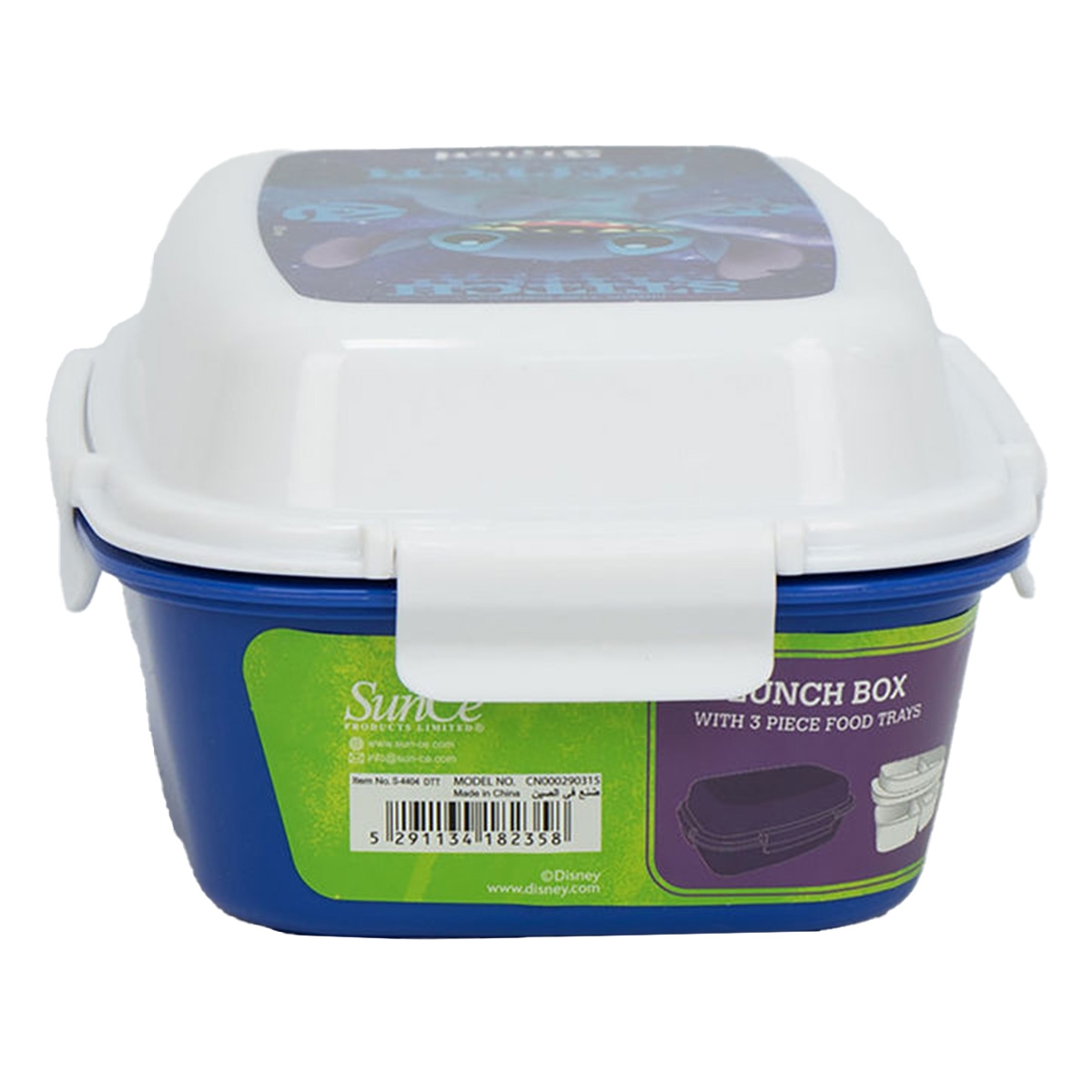 سنس بي تي اس علبة غداء ديزني ستيتش S-4404DTT للجنسين، 3-4 سنوات
