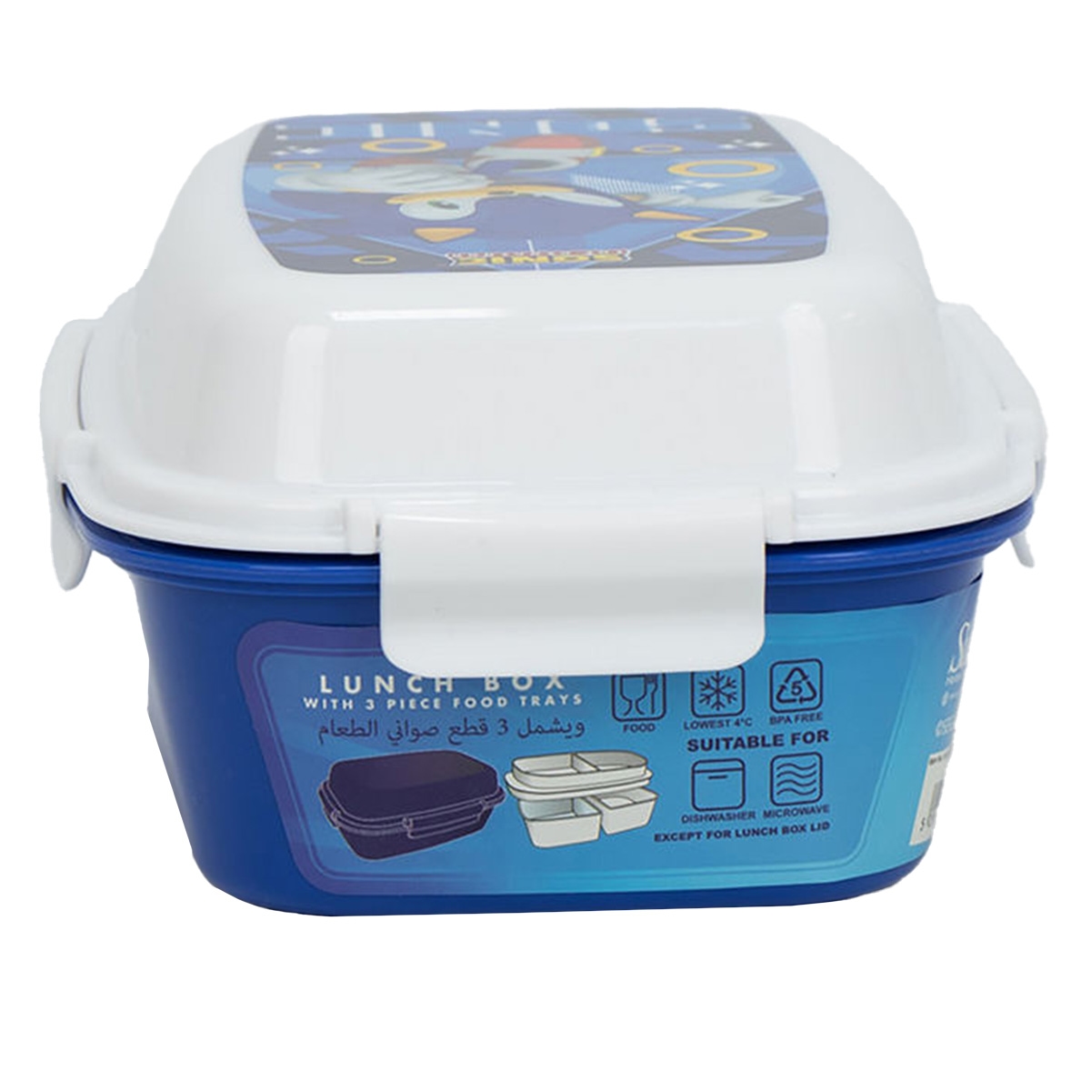 سنس بي تي اس علبة غداء ديزني سونيك S-4404SOM للجنسين، 3-4 سنوات