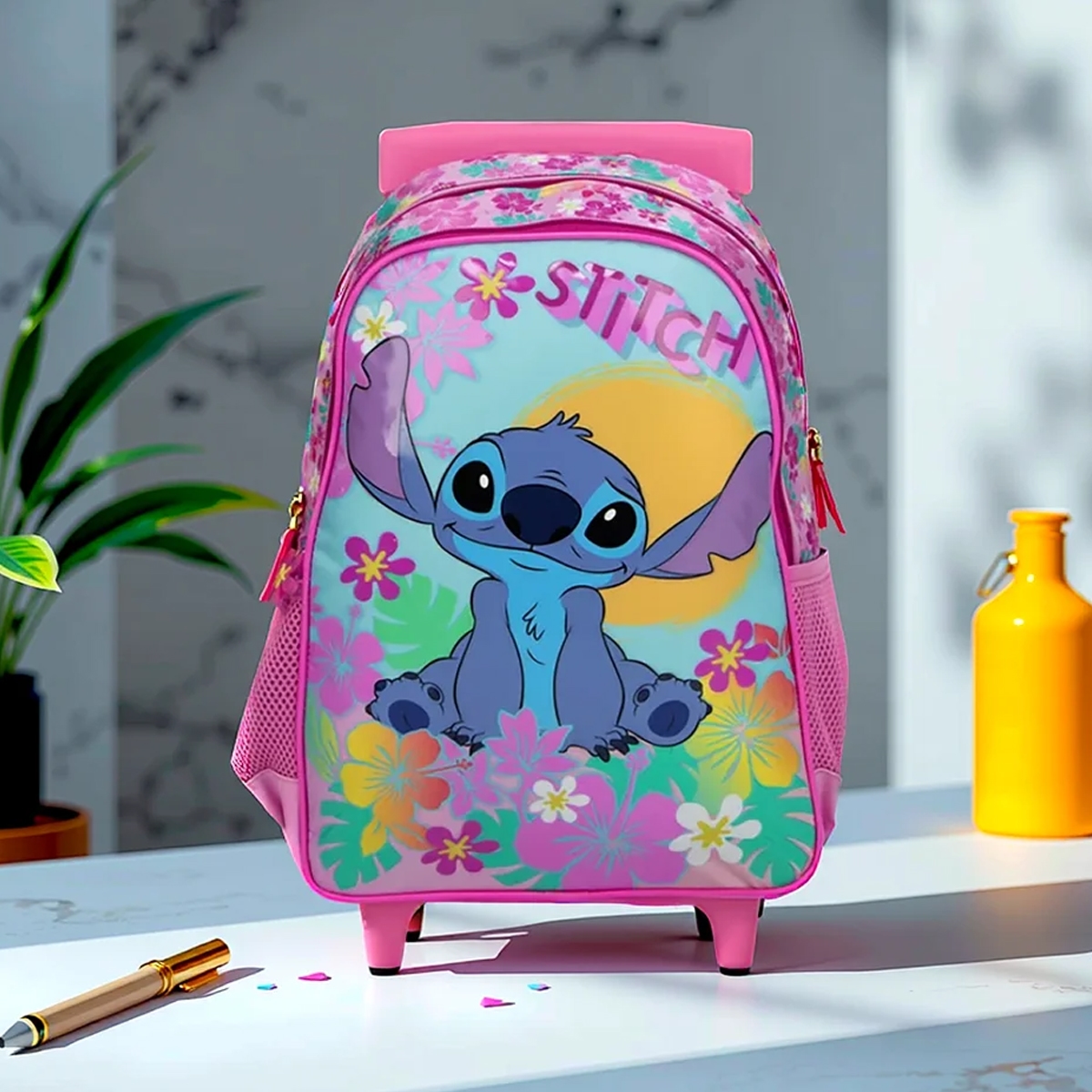 Sunce BTS S-3081SCH Disney Stitch Trolley Backpack Unisex, 3-4 Years