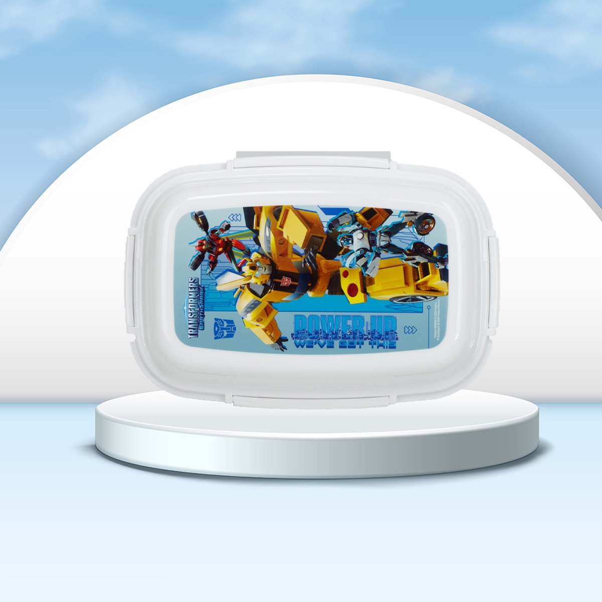 سنس بي تي اس علبة غداء ترانسفورمرز إيرث سبارك للأولاد، 3-4 سنوات