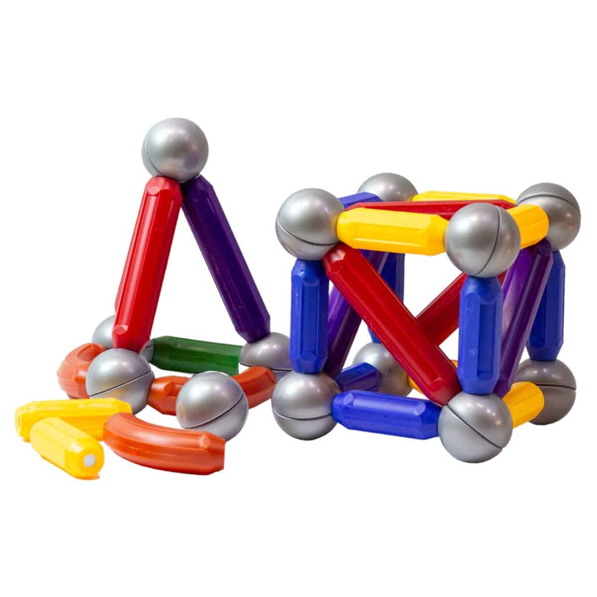 سندس مجموعة 64 قطعة بنّاء صغير مكعبات مغناطيسية