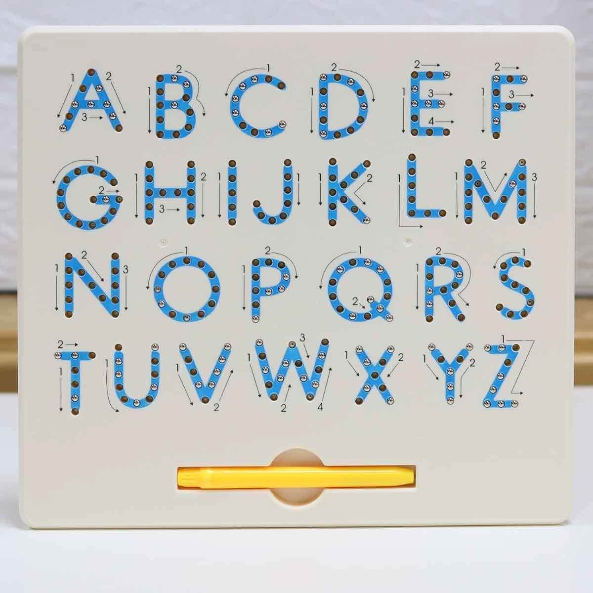 Sundus Al-Saadah My English Book Hardcover with English Letter Mat Toy & Learn The English Magnetic Alphabet Board Bundle
