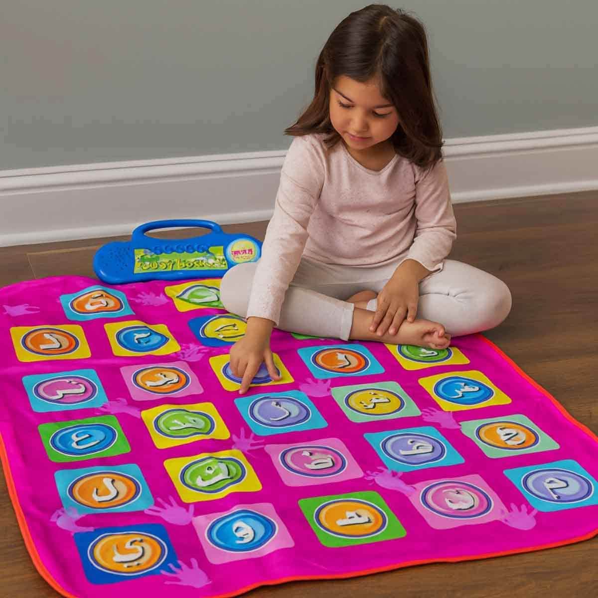 Sundus Bisat Al Harouf with Learn The Arabic Magnetic Alphabet Board & Electronic Book for Arabic Words Hardcover Bundle