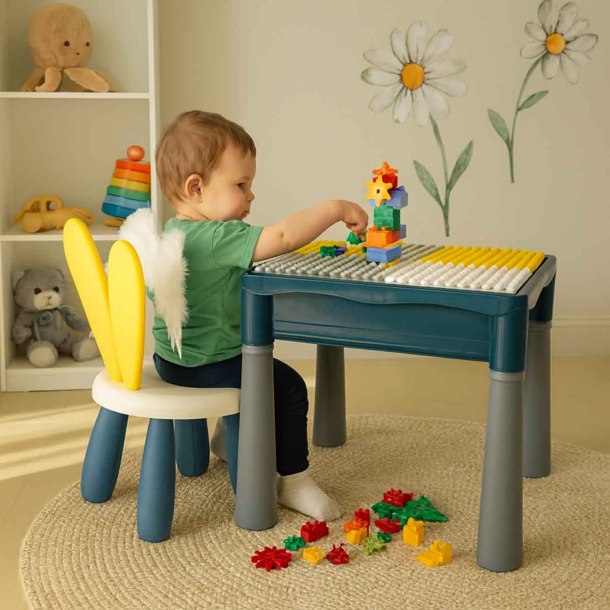 Sundus Building Block Study Table with Chair