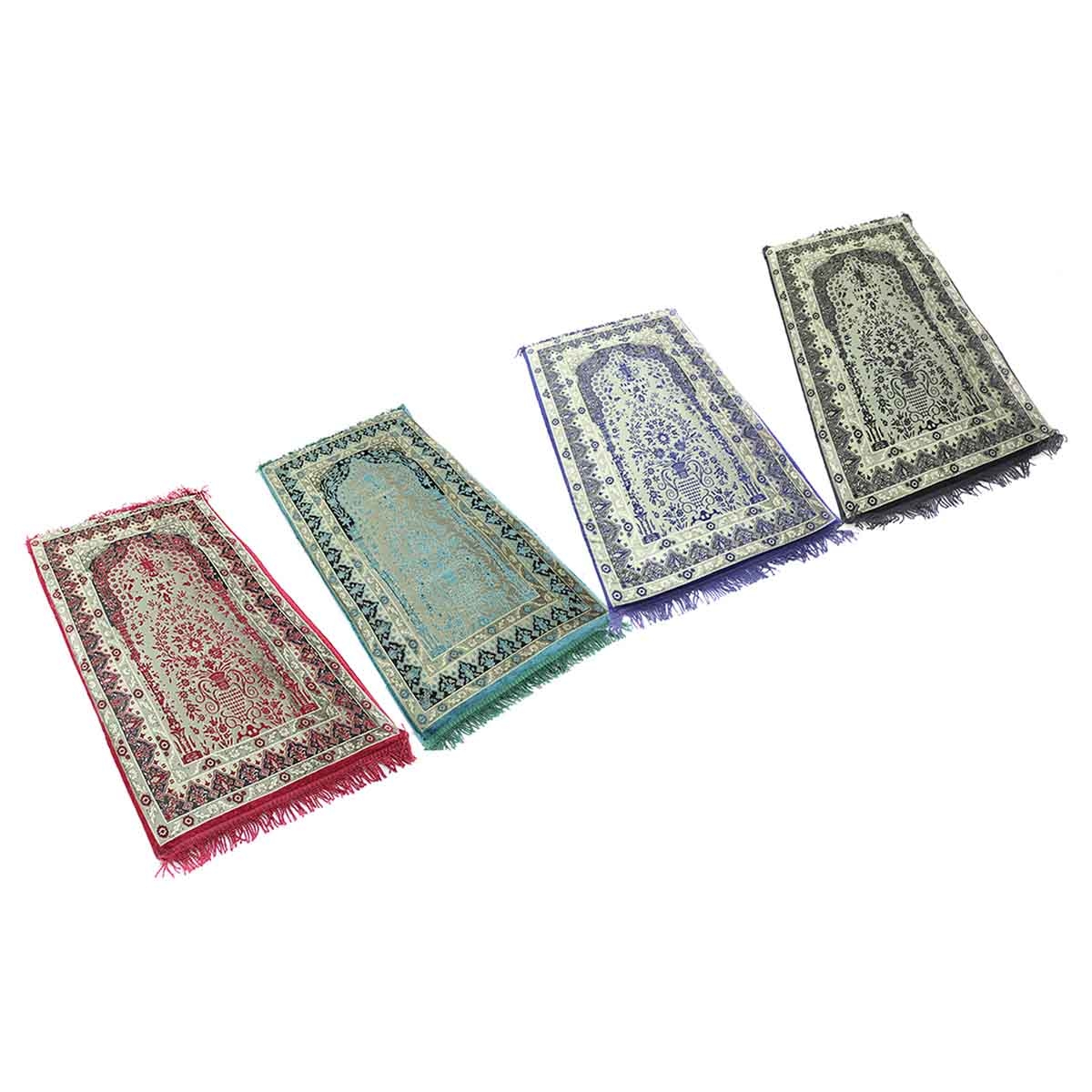 Sundus Green Comfortable Assorted Prayer Mat