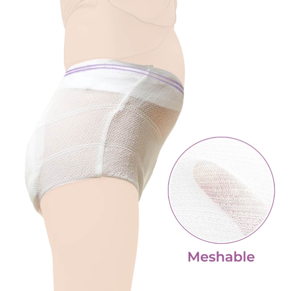 Sunveno 5-Piece L Postpartum Mesh Underwear Set