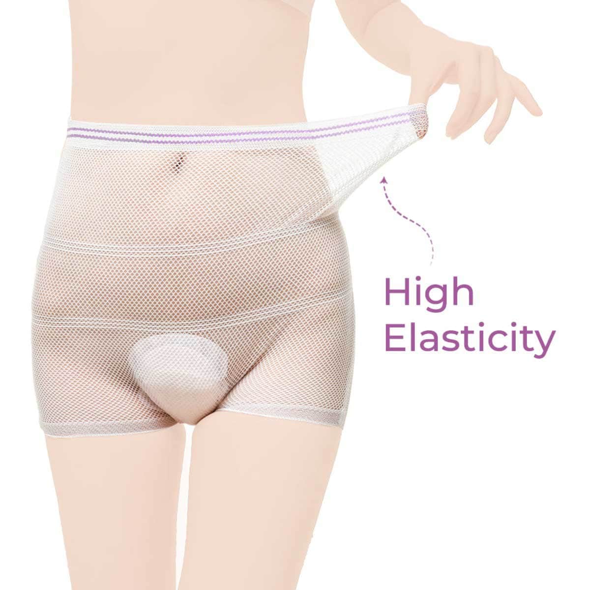 Sunveno 5-Piece L Postpartum Mesh Underwear Set