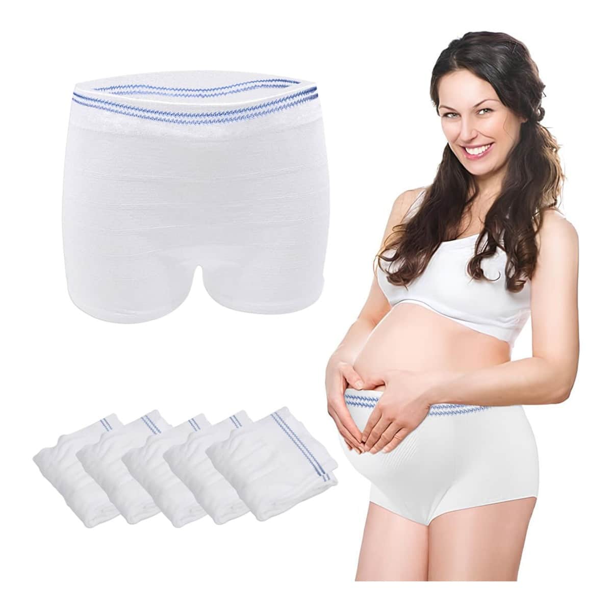 Sunveno 5-Piece M Postpartum Mesh Underwear Set