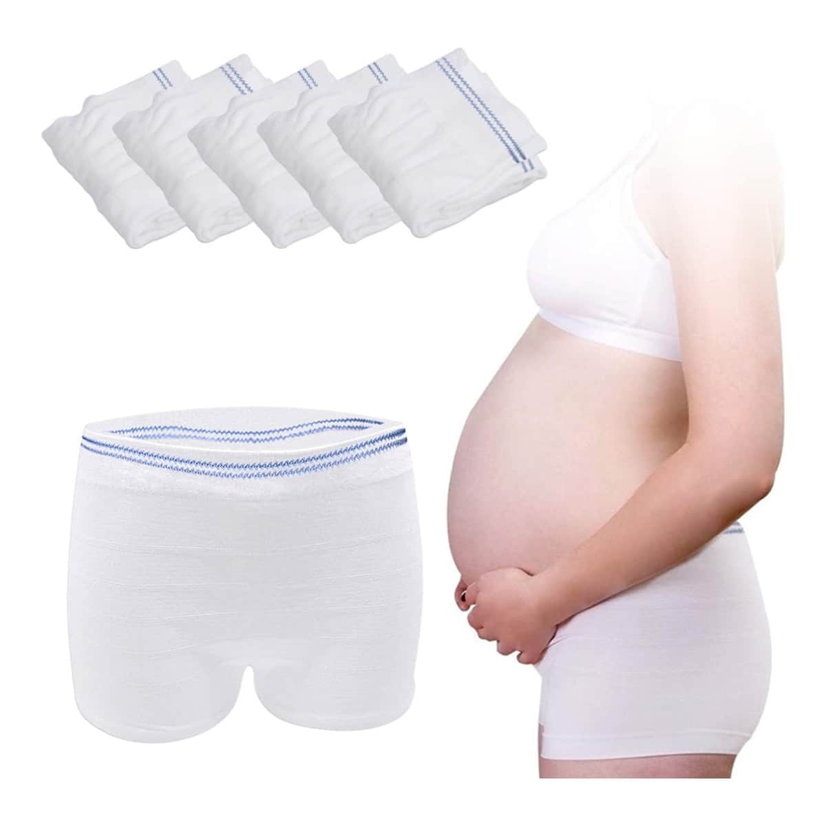 Sunveno 5-Piece M Postpartum Mesh Underwear Set