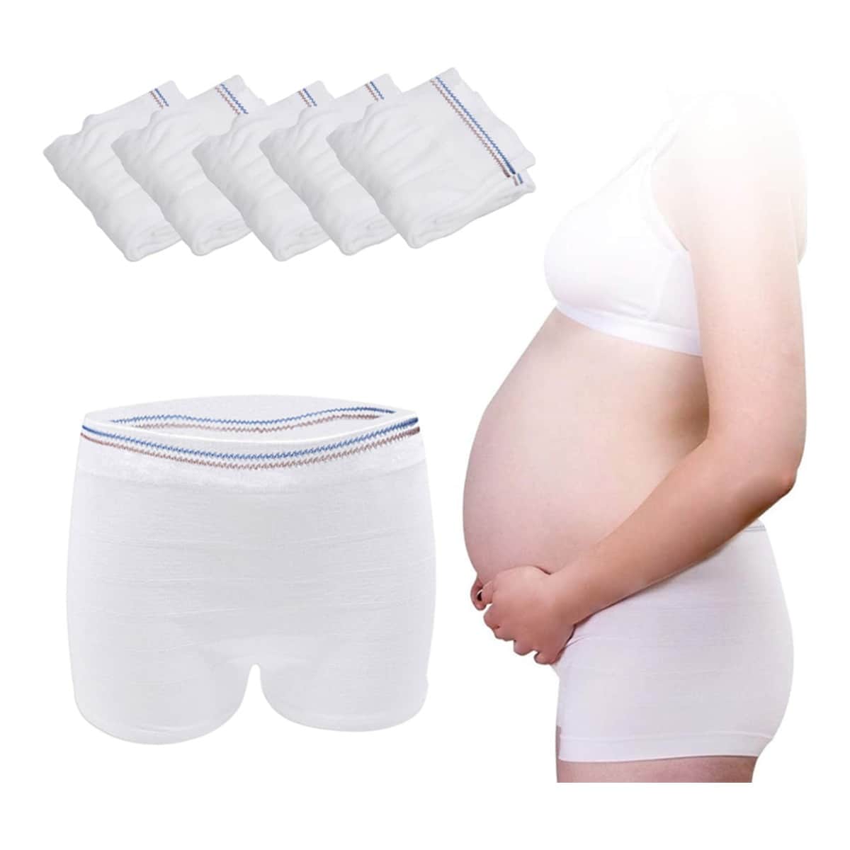 Sunveno 5-Piece S Postpartum Mesh Underwear Set