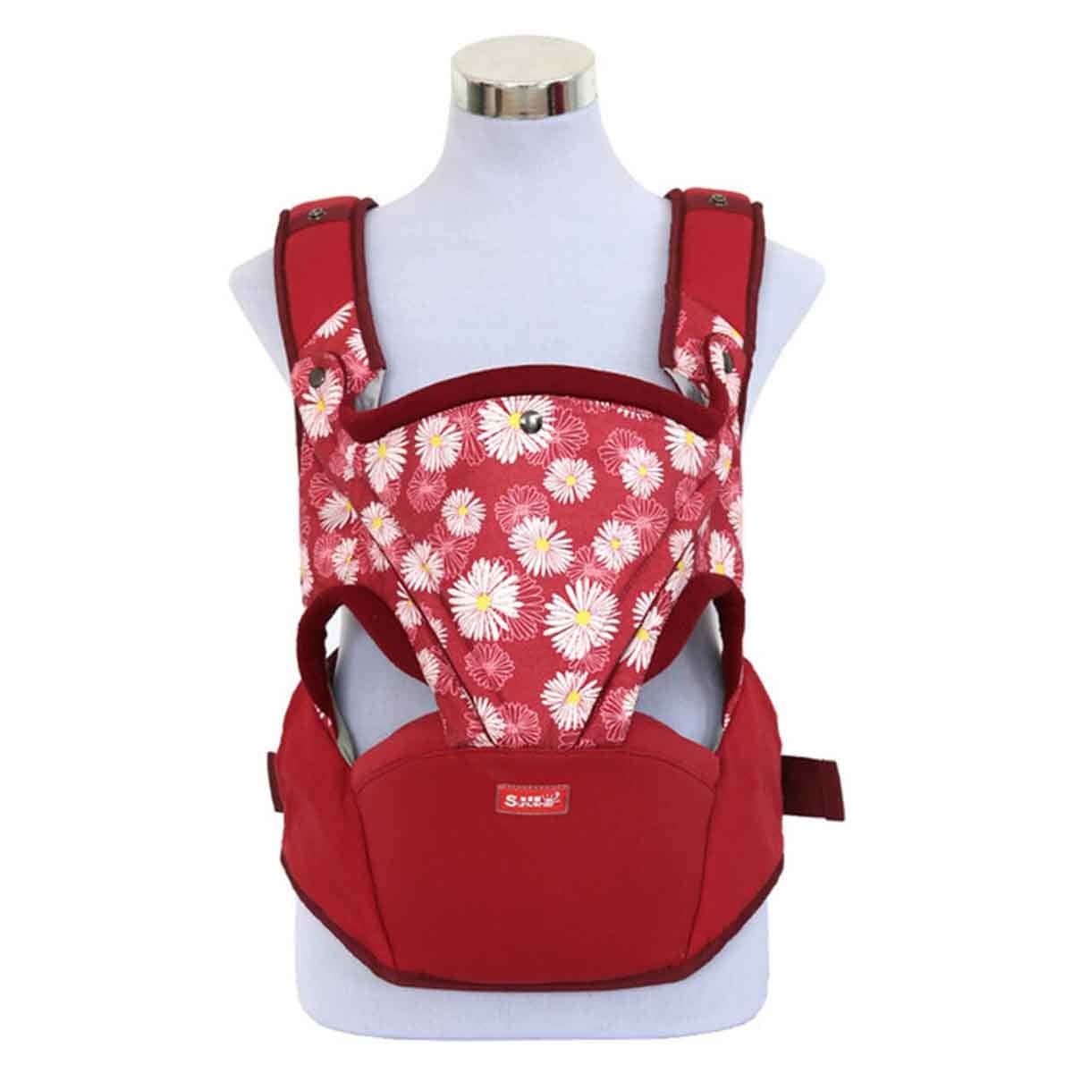 Sunveno Flower Red Baby Carrier Toddler, 0-2 Years