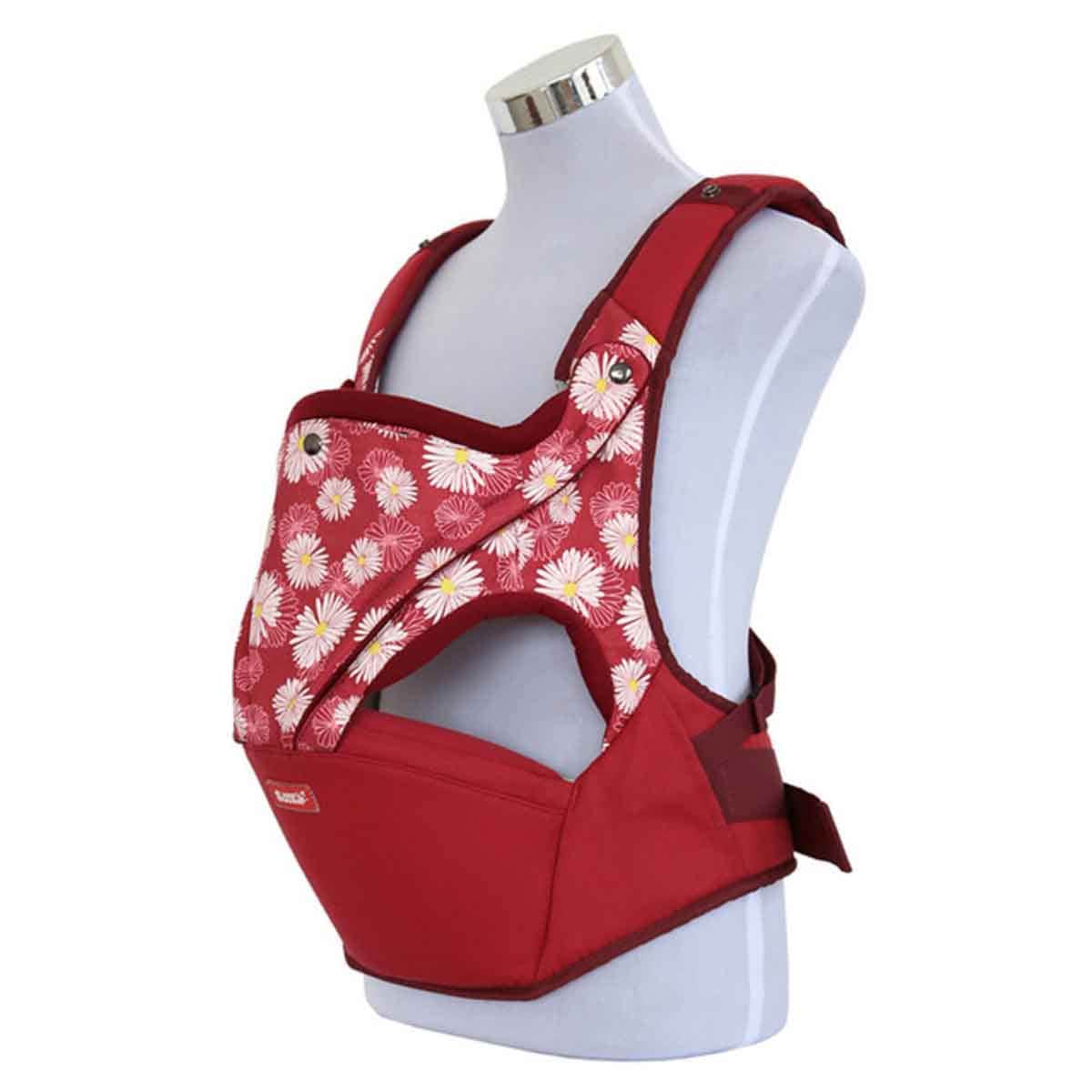 Sunveno Flower Red Baby Carrier Toddler, 0-2 Years