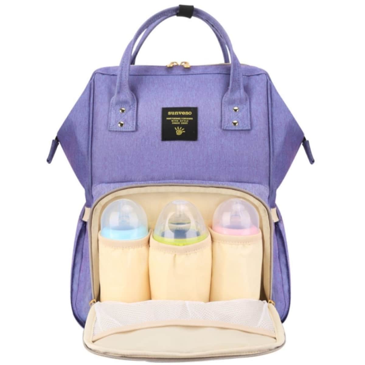Sunveno Blue Purple Diaper Bag Toddler