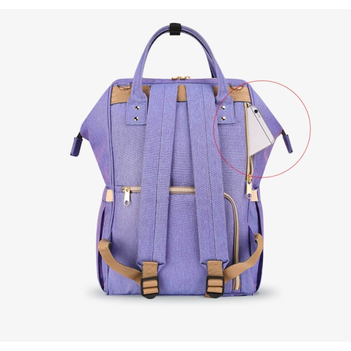 Sunveno Blue Purple Diaper Bag Toddler