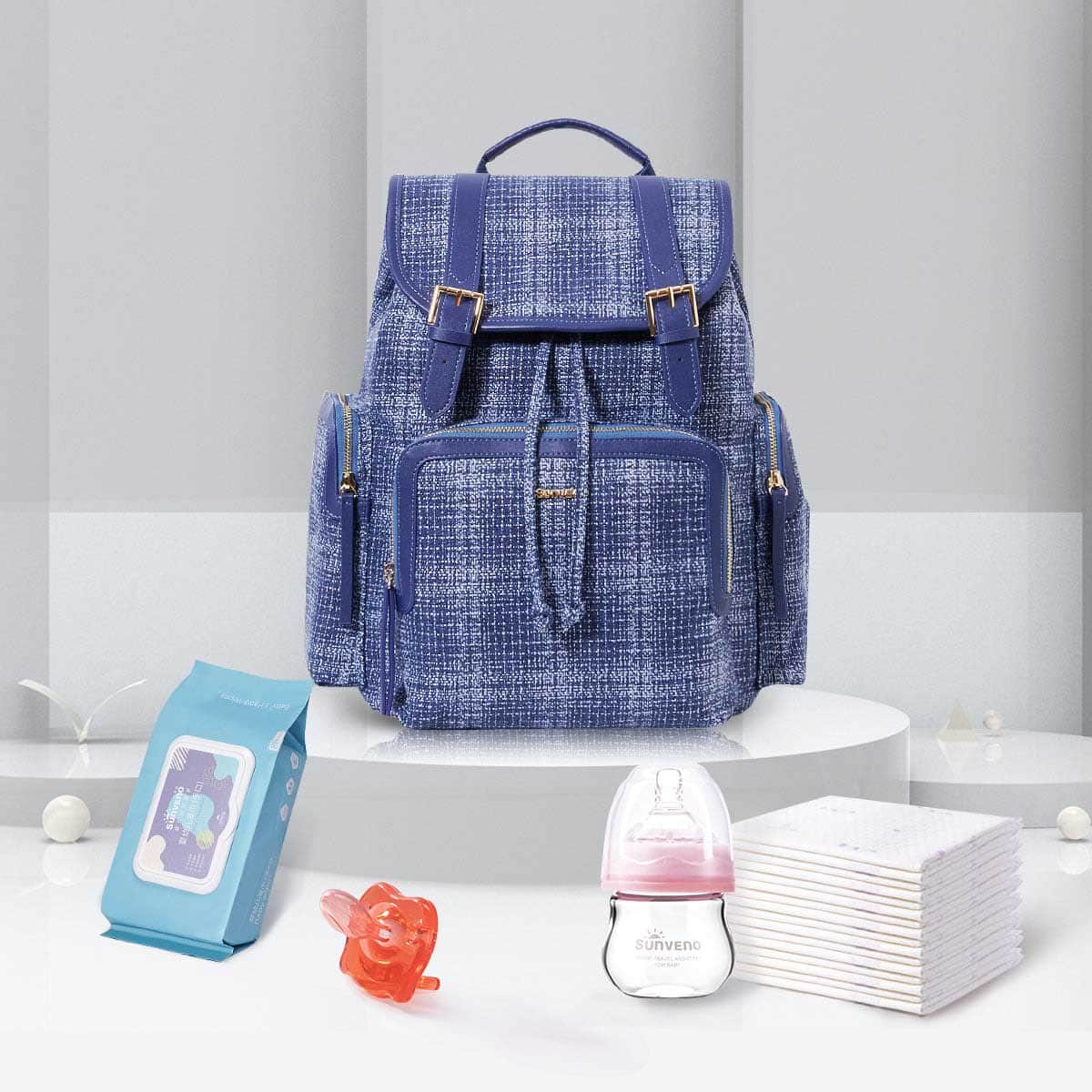 Sunveno Blue Vogue Diaper Bag