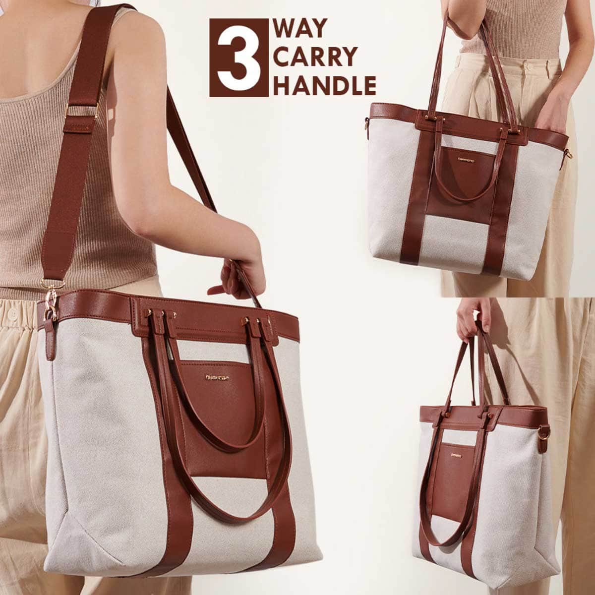 Sunveno Brown La Mode Premium Diaper Bag