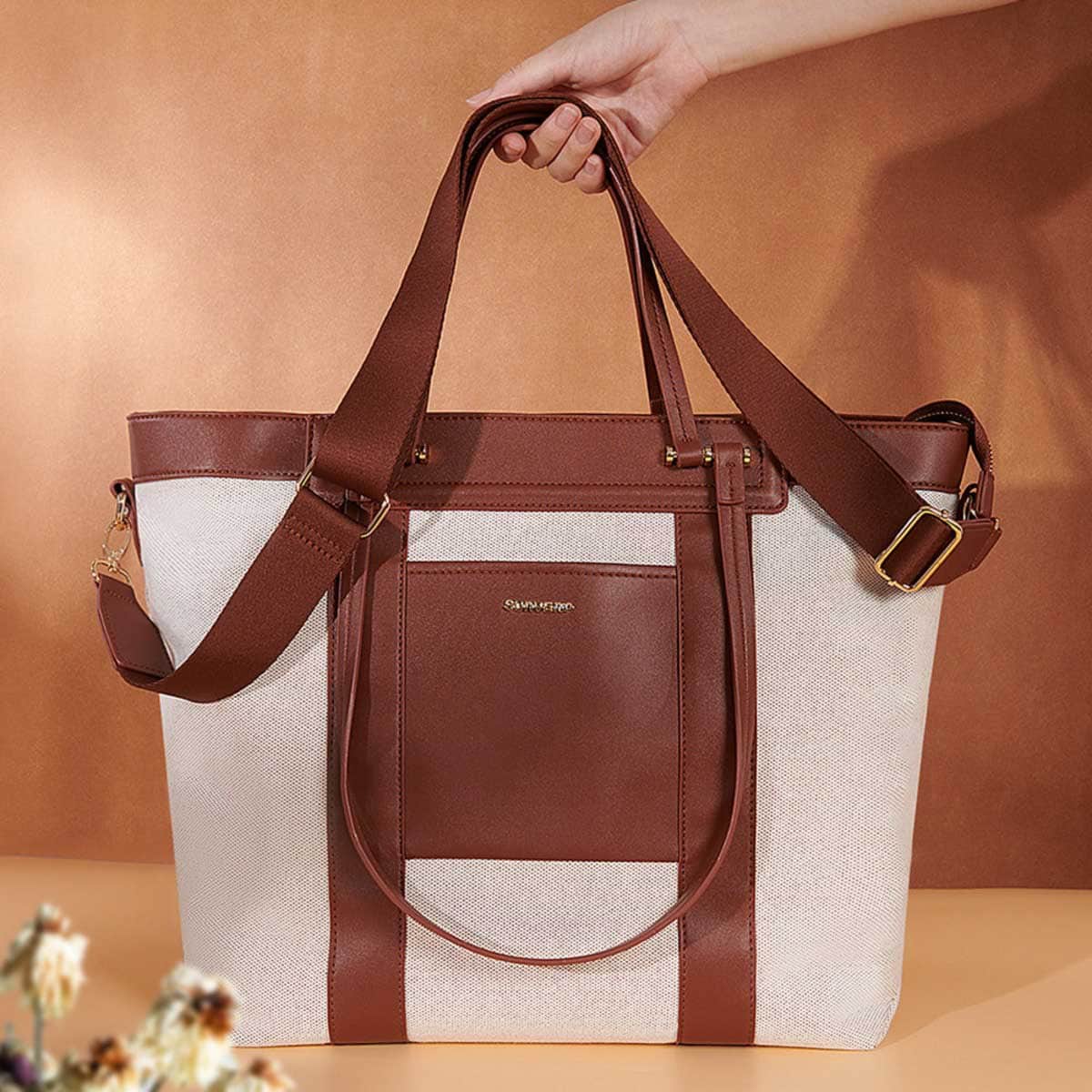 Sunveno Brown La Mode Premium Diaper Bag