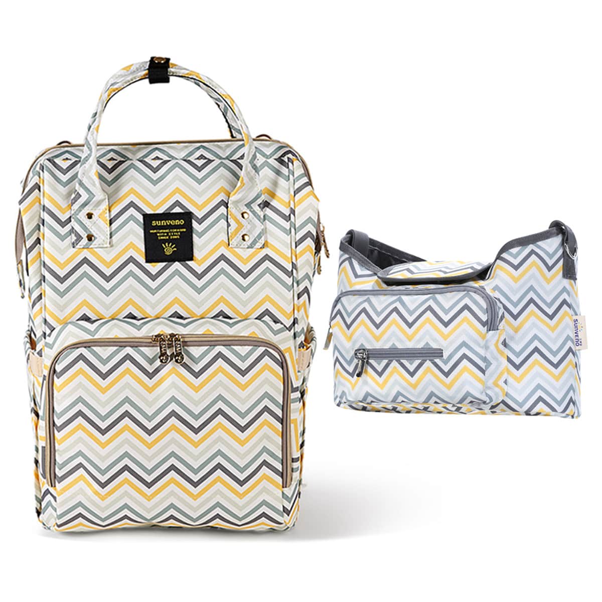 Sunveno Diaper Bag and Organizer Bag Combo Toddler