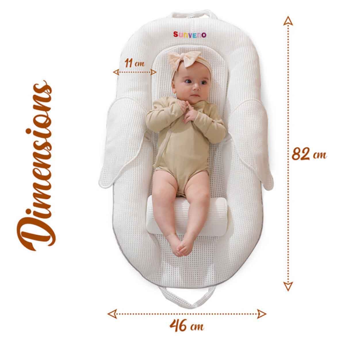 Sunveno DuPont White Baby Nest Wings Toddler, 0-2 Years