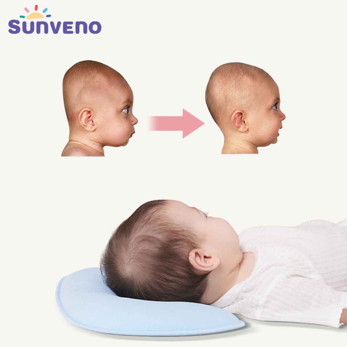 صنفينو وسادة تشكيل رأس الرضع دوبونت باللون الأزرق
