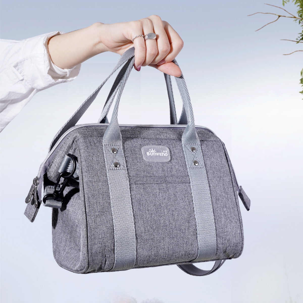 Sunveno Grey Mini Grab and Go Diaper Bag Toddler