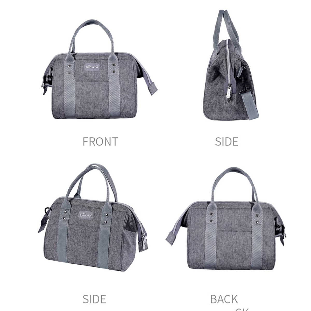 Sunveno Grey Mini Grab and Go Diaper Bag Toddler