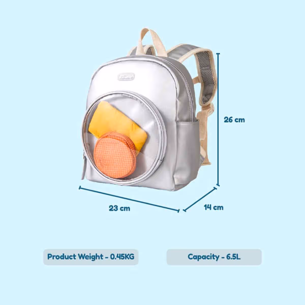 Sunveno 11" Silver Kids Backpack