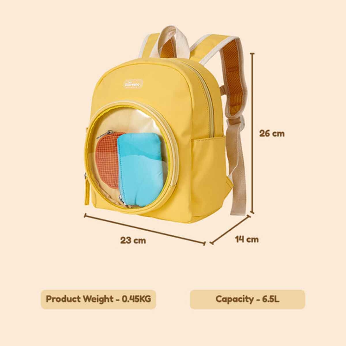 Sunveno 11" Yellow Kids Backpack