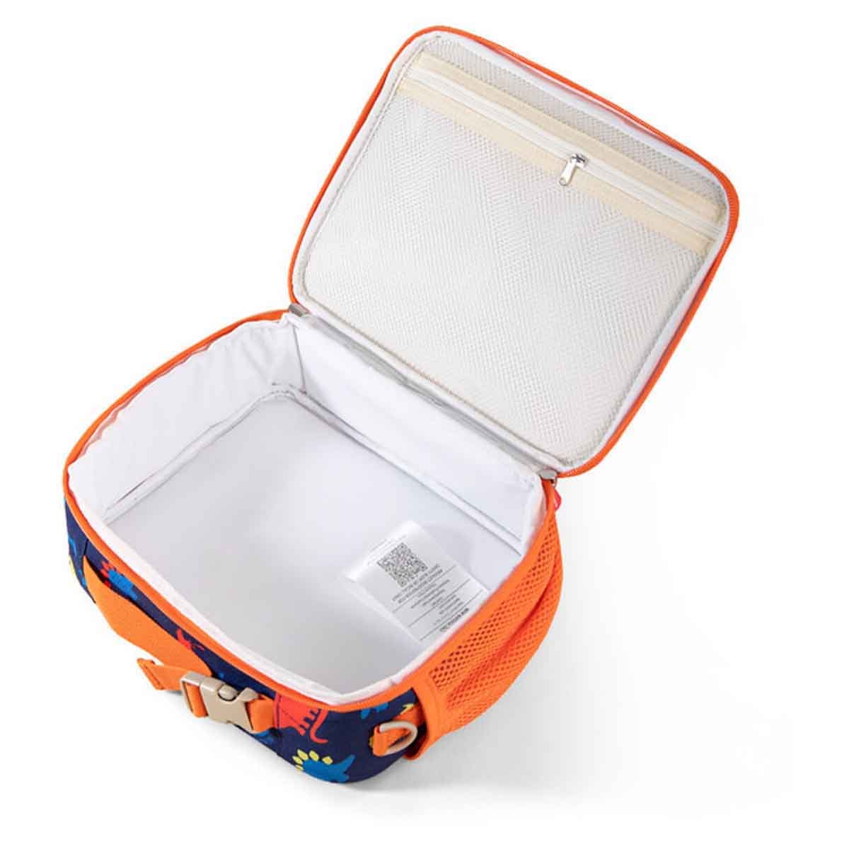 Sunveno Dino Blue Lunch Bag with Shoulder Strap