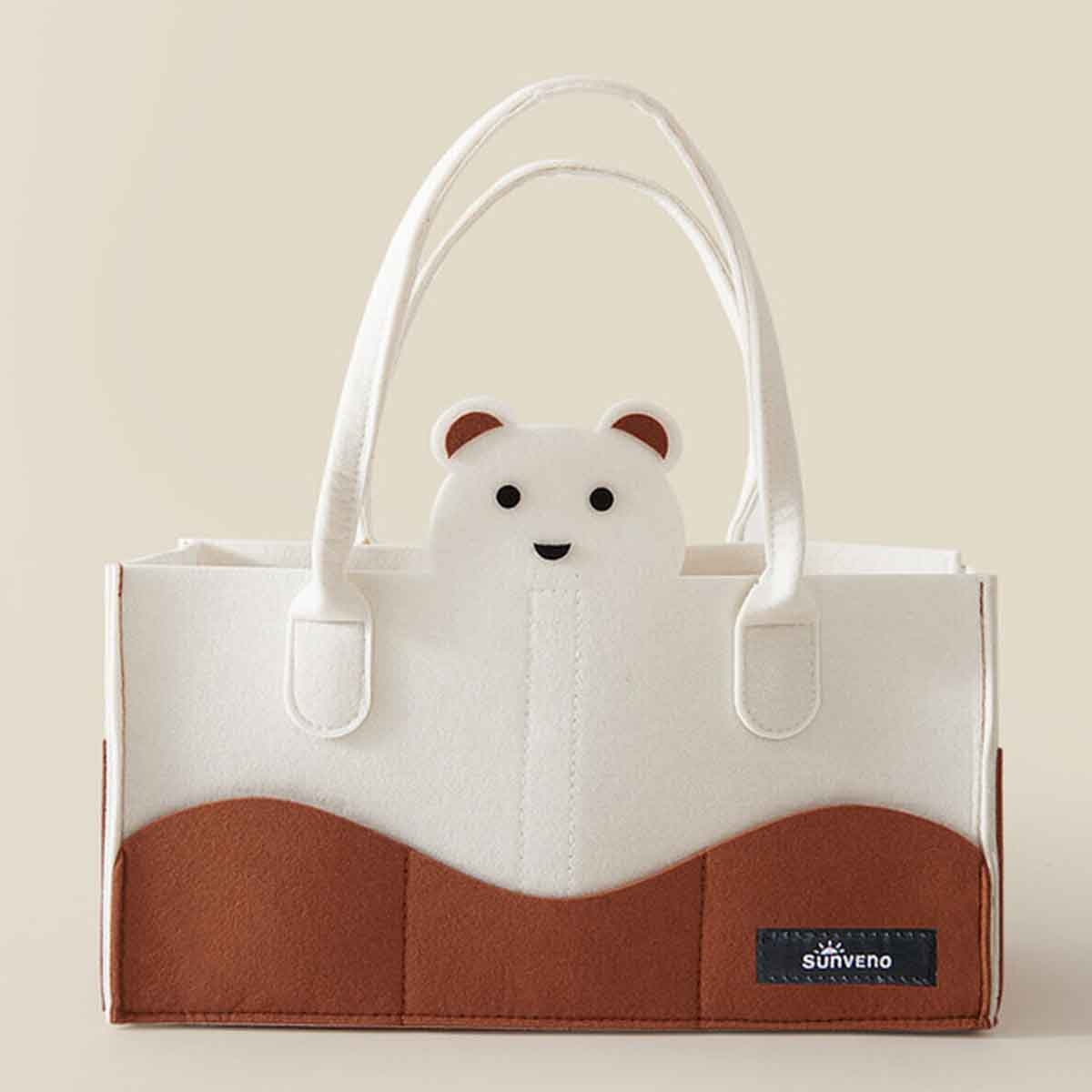 سنفينو منظم حفاضات باللون العاجي