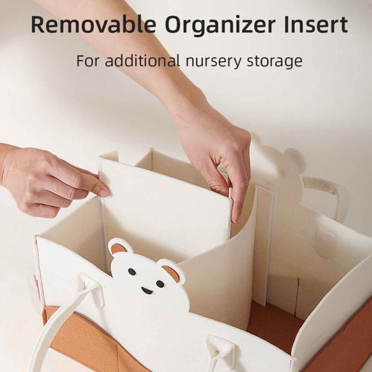 سنفينو منظم حفاضات باللون العاجي