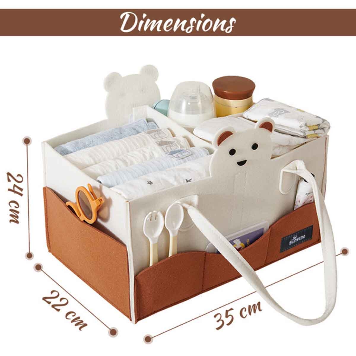 سنفينو منظم حفاضات باللون العاجي
