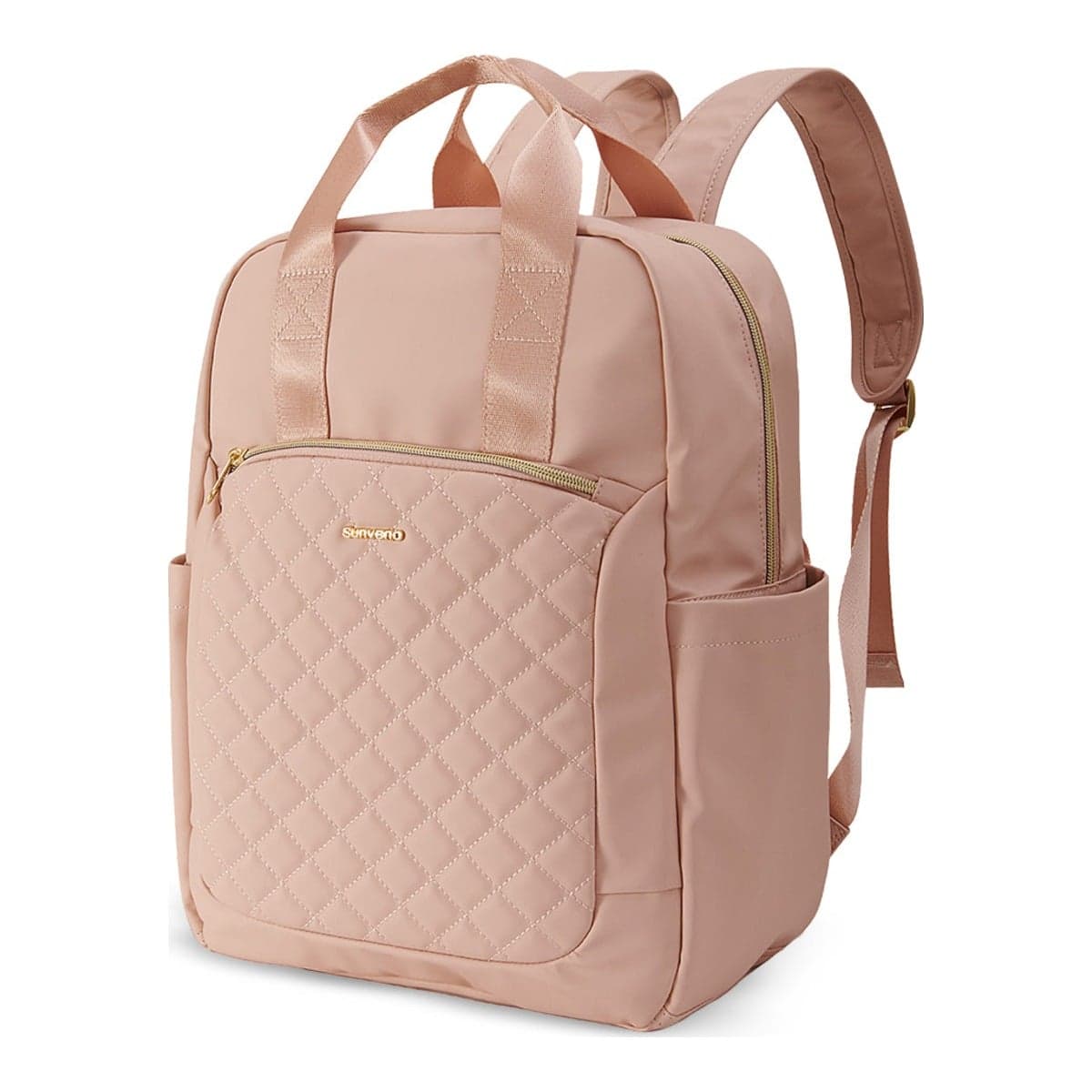 Sunveno Rose Gold Jewel Diaper Backpack with Stroller Straps