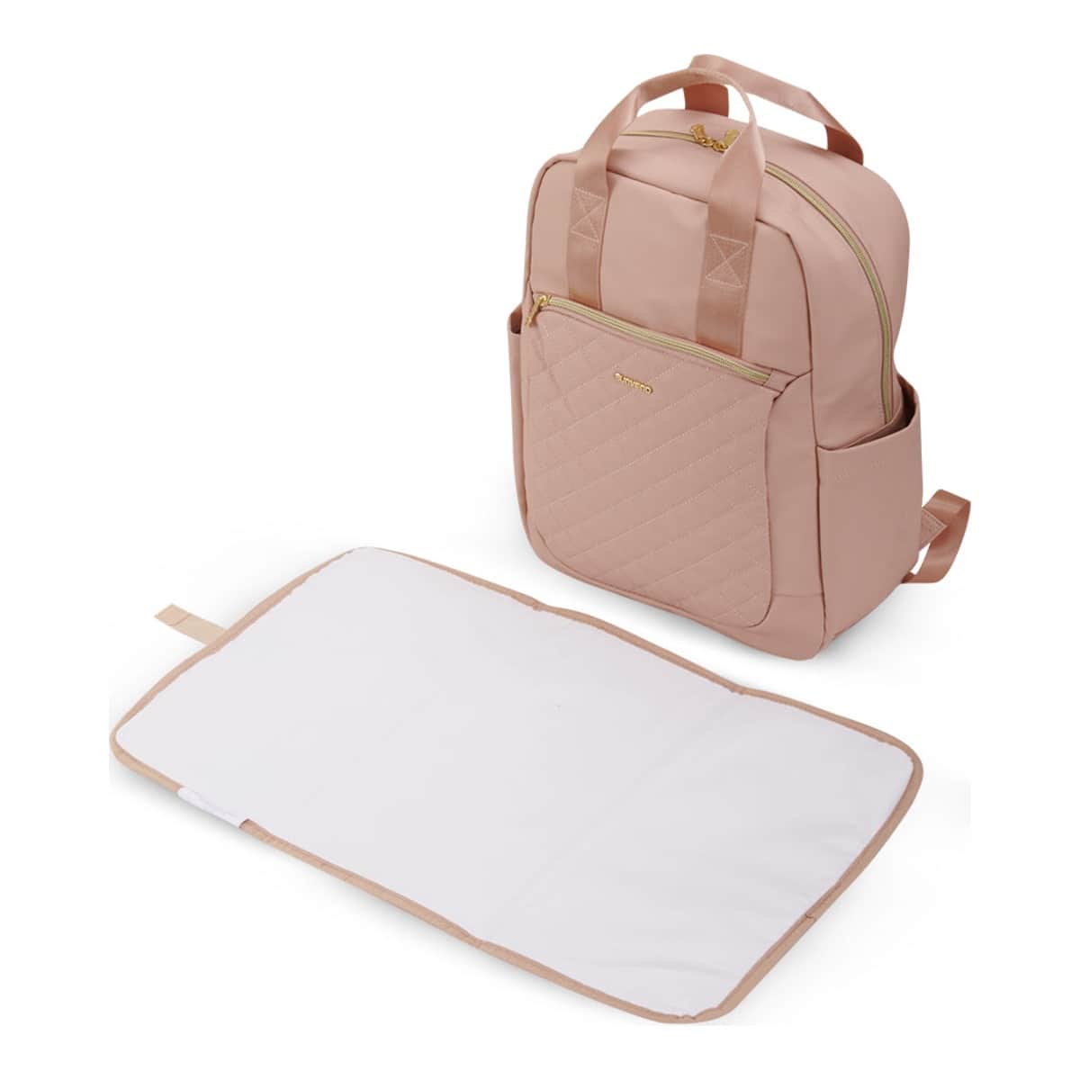 Sunveno Rose Gold Jewel Diaper Backpack with Stroller Straps