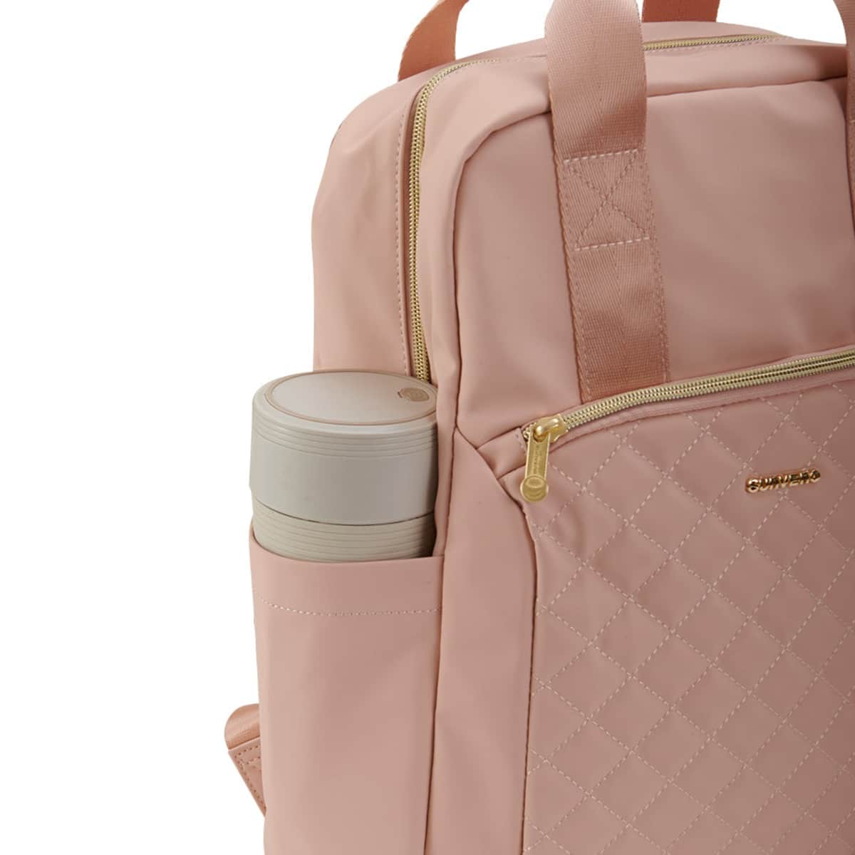 Sunveno Rose Gold Jewel Diaper Backpack with Stroller Straps