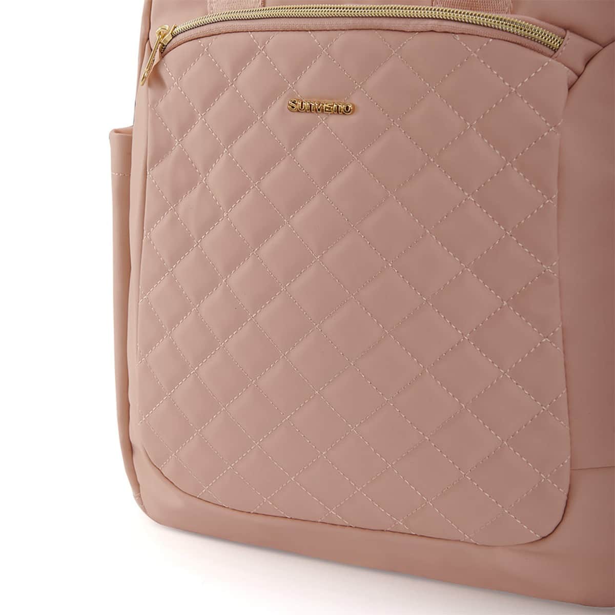 Sunveno Rose Gold Jewel Diaper Backpack with Stroller Straps