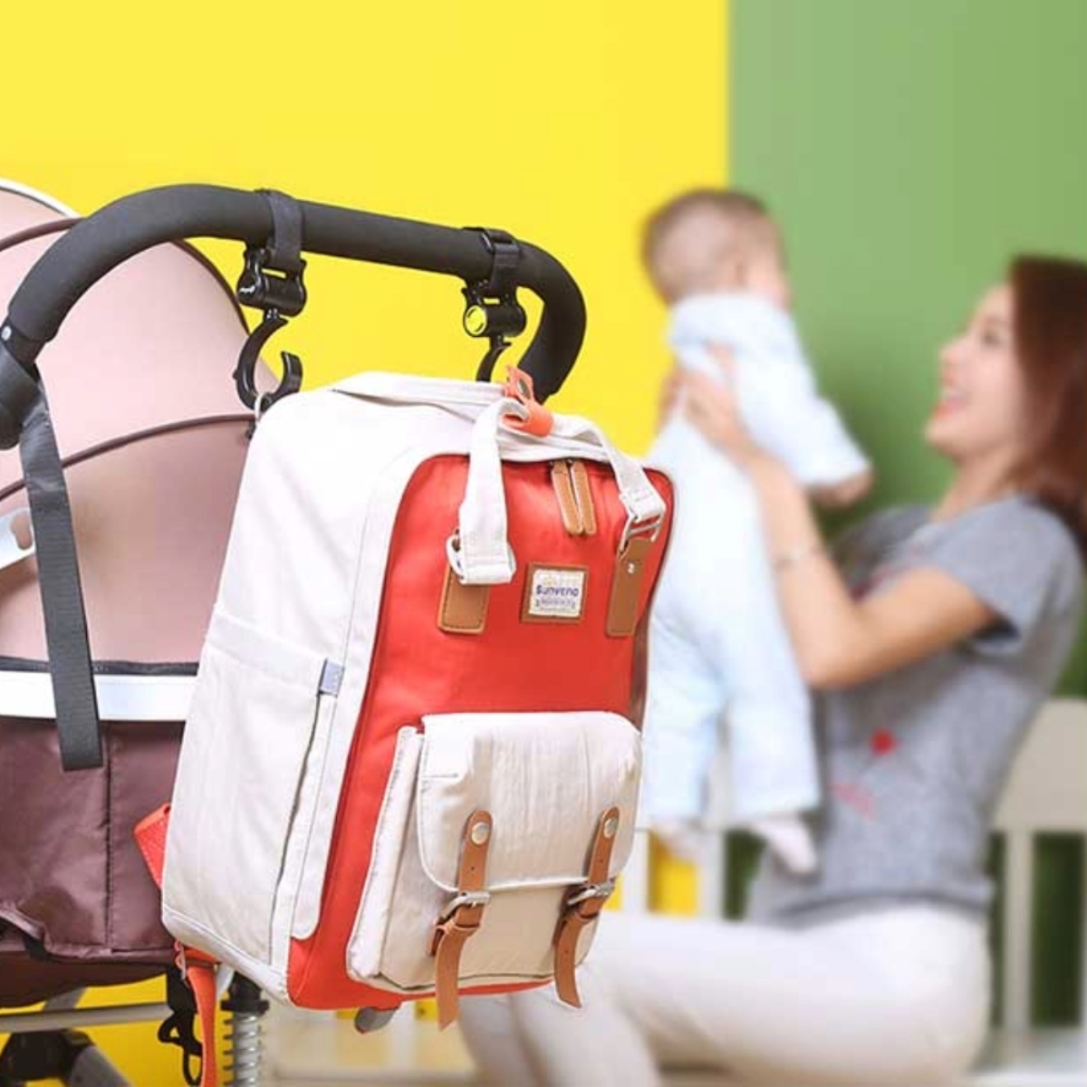 Sunveno Rotating Stroller Hook Toddler, 0-2 Years, Pack of 2