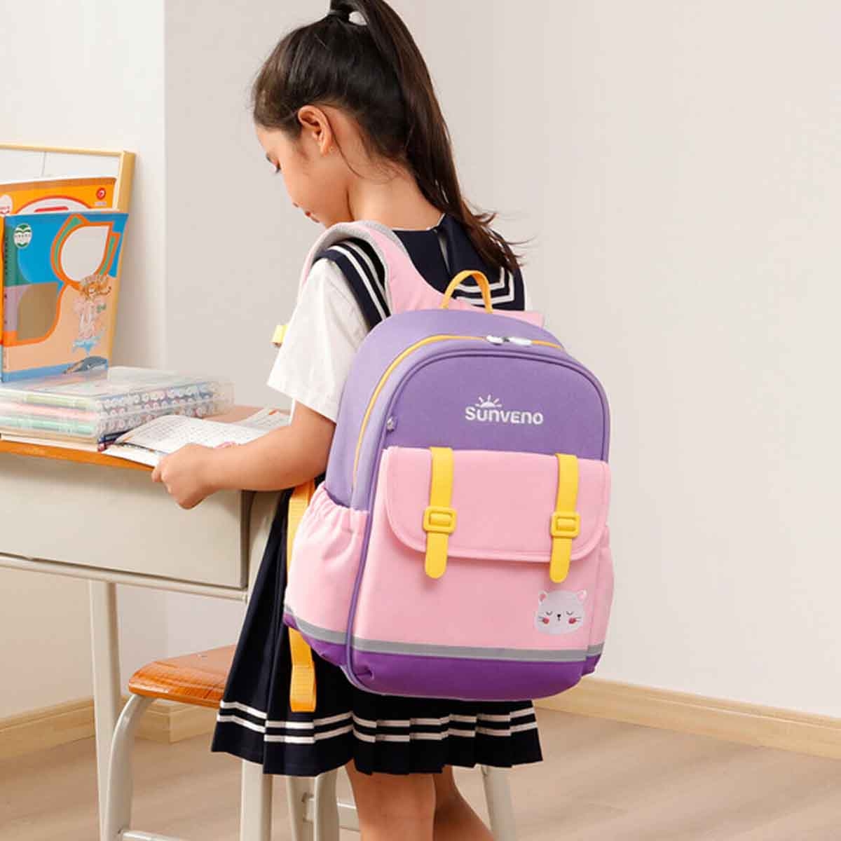 Sunveno 16" Purple School Backpack