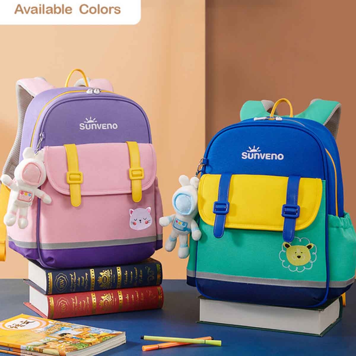 Sunveno 16" Purple School Backpack
