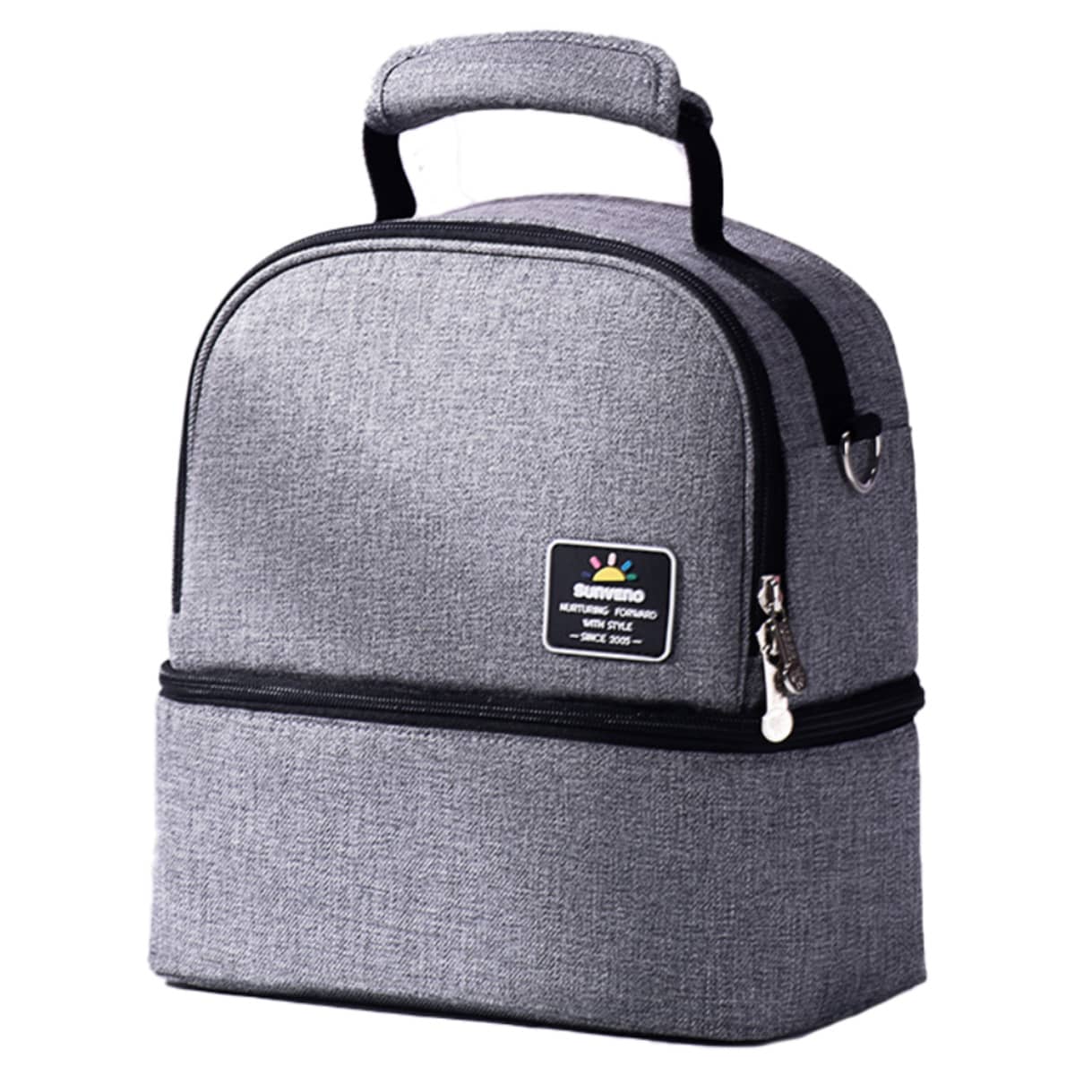 Sunveno Space Grey Insulated Office Lunch Bag Unisex, 13+ Years