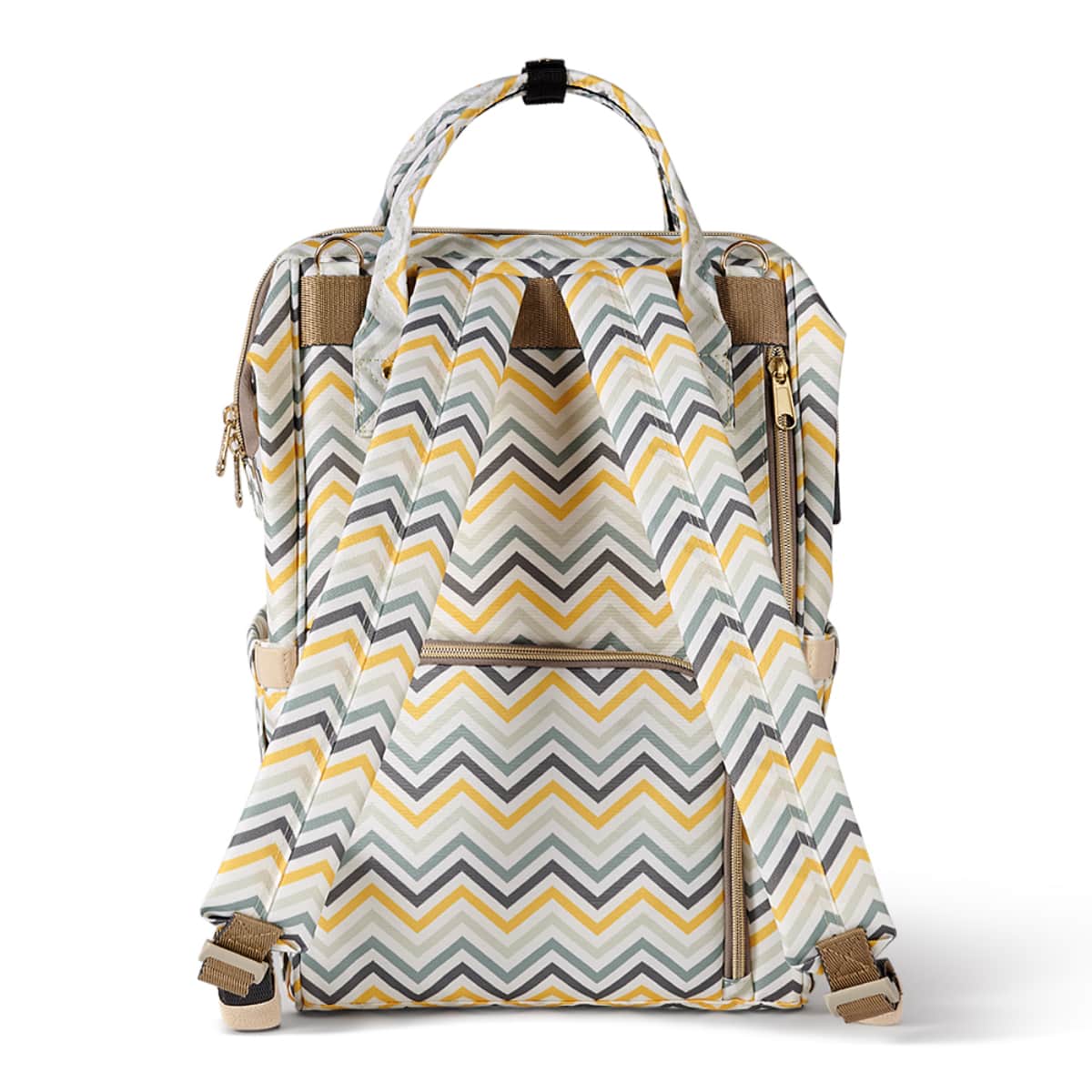 Sunveno Yellow Wave Diaper Bag Toddler