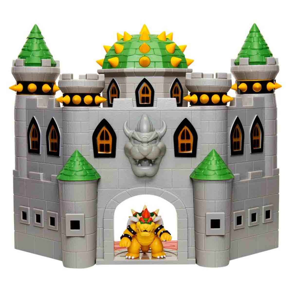 Super Mario Bowser's Castle with 2.5" Exclusive Articulated Bowser Action Figure Playset Unisex, 3-4 Years