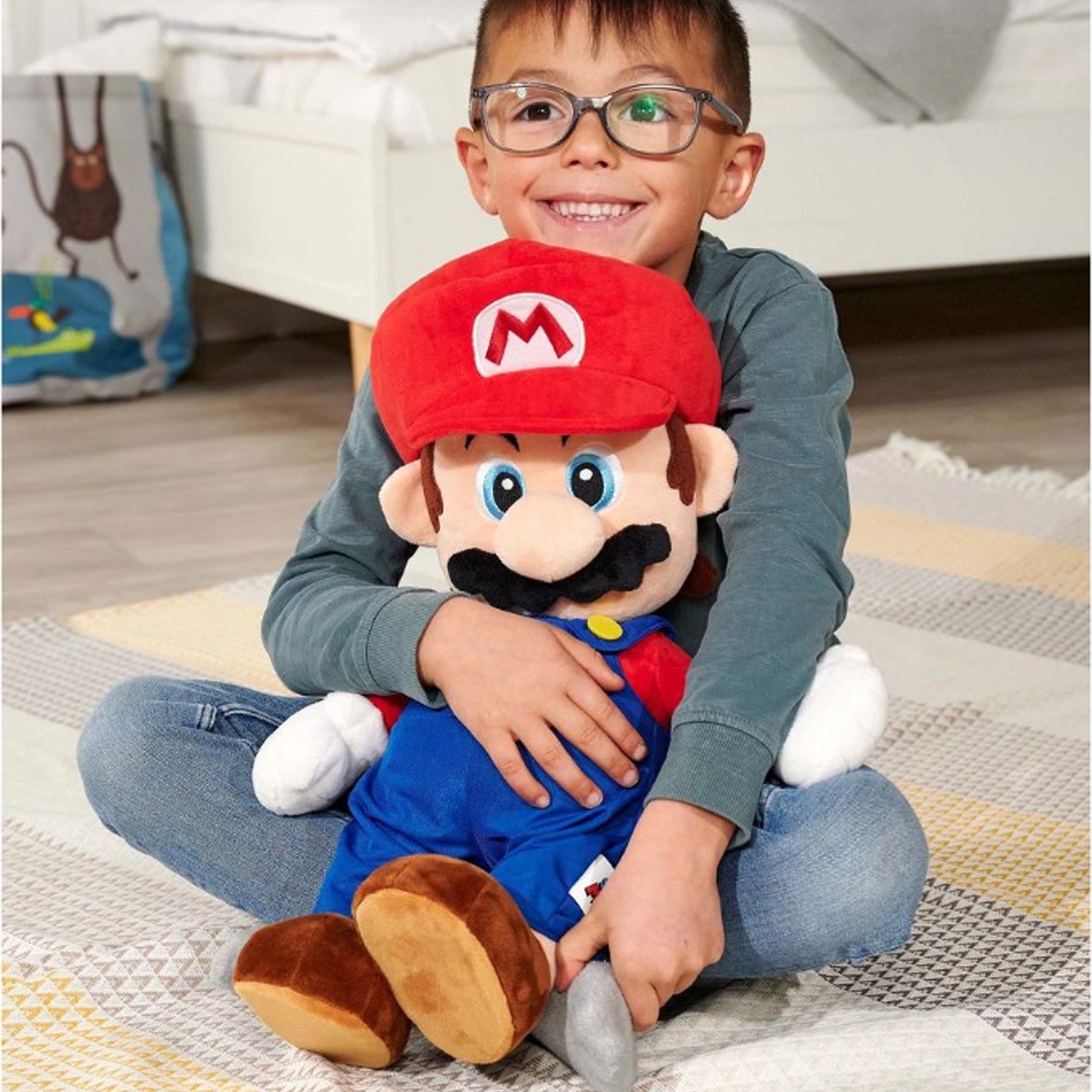 سوبر ماريو دمية محشوة ماريو للجنسين، 3-4 سنوات