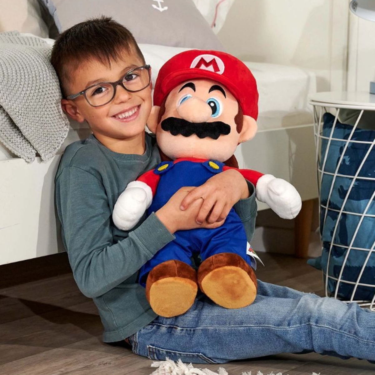 سوبر ماريو دمية محشوة ماريو للجنسين، 3-4 سنوات