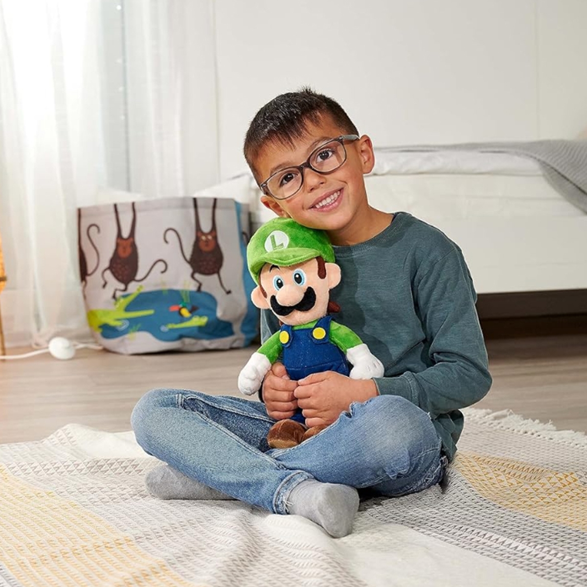Super Mario 12″ Luigi Plush Toy Unisex, 3-4 Years
