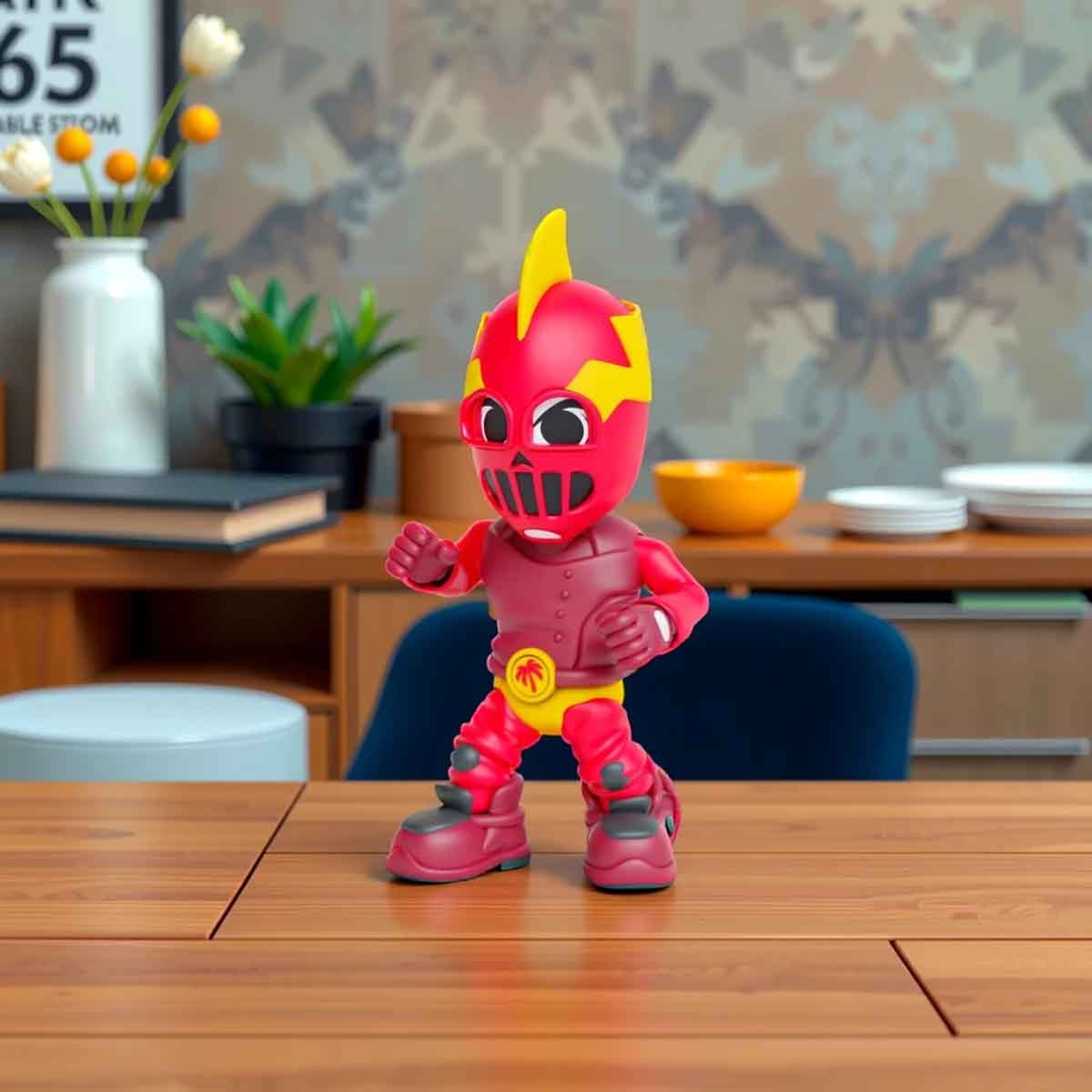 سوبر ماسكد مجموعة ساحة تدريب مع مجسم سترتش وشخصية حصرية كوهتيكن للجنسين، من عمر 5-7 سنوات